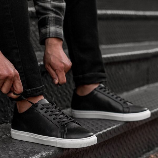 Premier Low Top | Black (Blind Eyelets) - Image 6