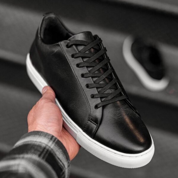 Premier Low Top | Black (Blind Eyelets) - Image 8