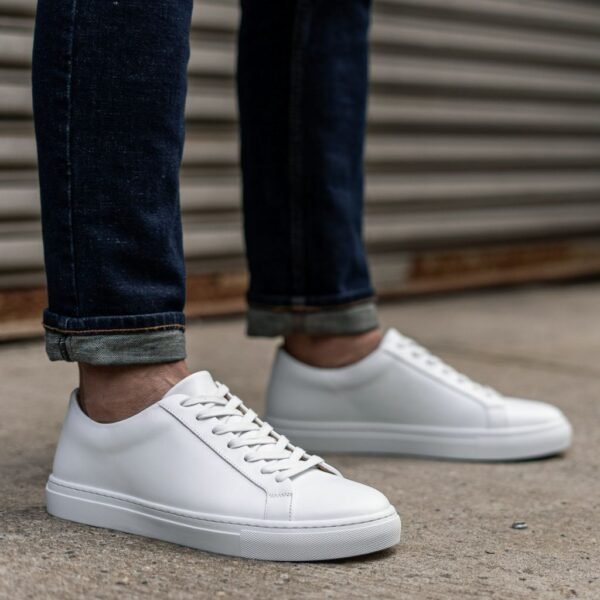 Premier Low Top | White (Blind Eyelets) - Image 6