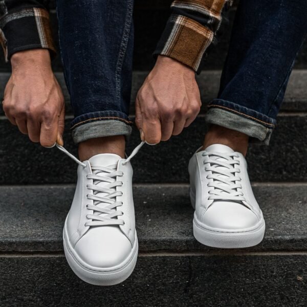 Premier Low Top | White (Blind Eyelets) - Image 7